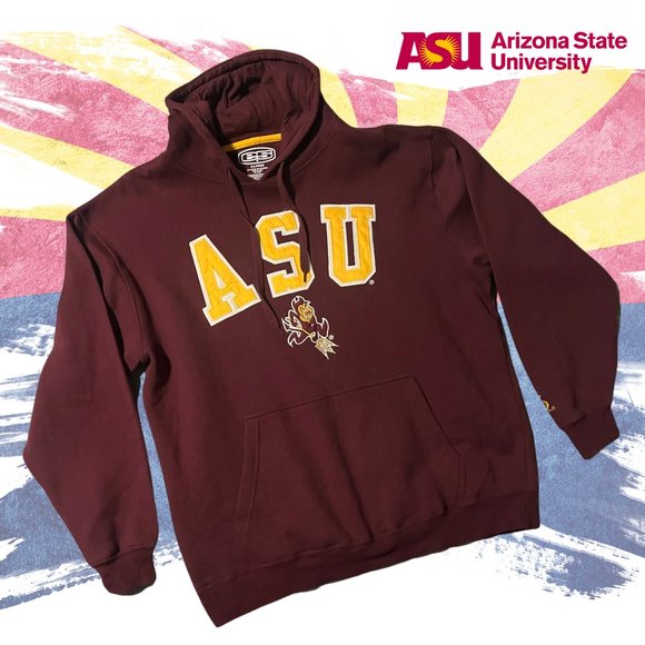 e5 Tops - Vintage Arizona State University ASU Sweater UNISEX Adult XL Long Sleeve Hoodie